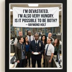 Brooklyn Nine- Nine A.aArt Print with Quote